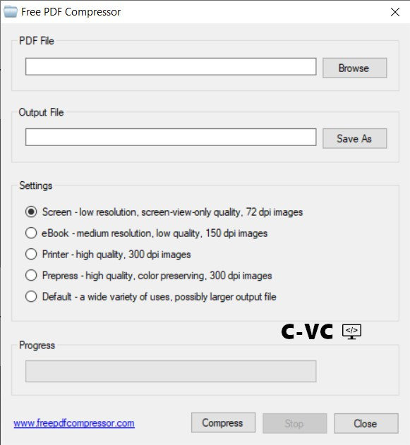 Logiciel Free PDF Compressor