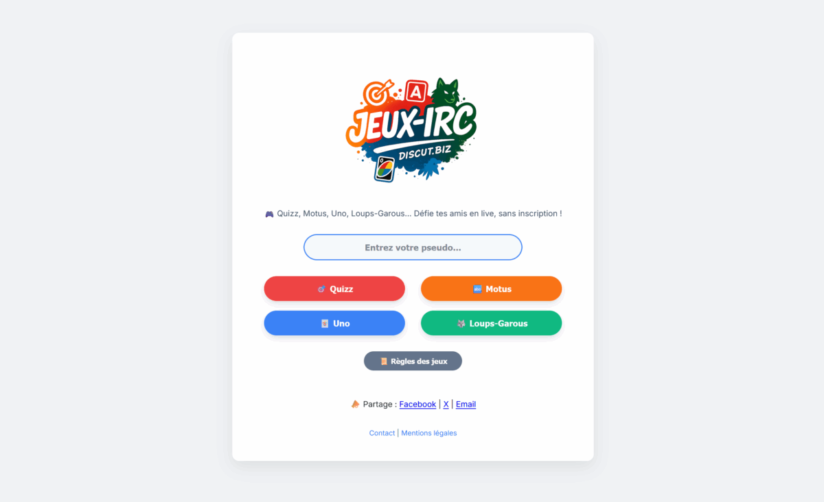 Jeux IRC Gratuit